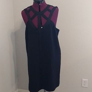 Black shift dress